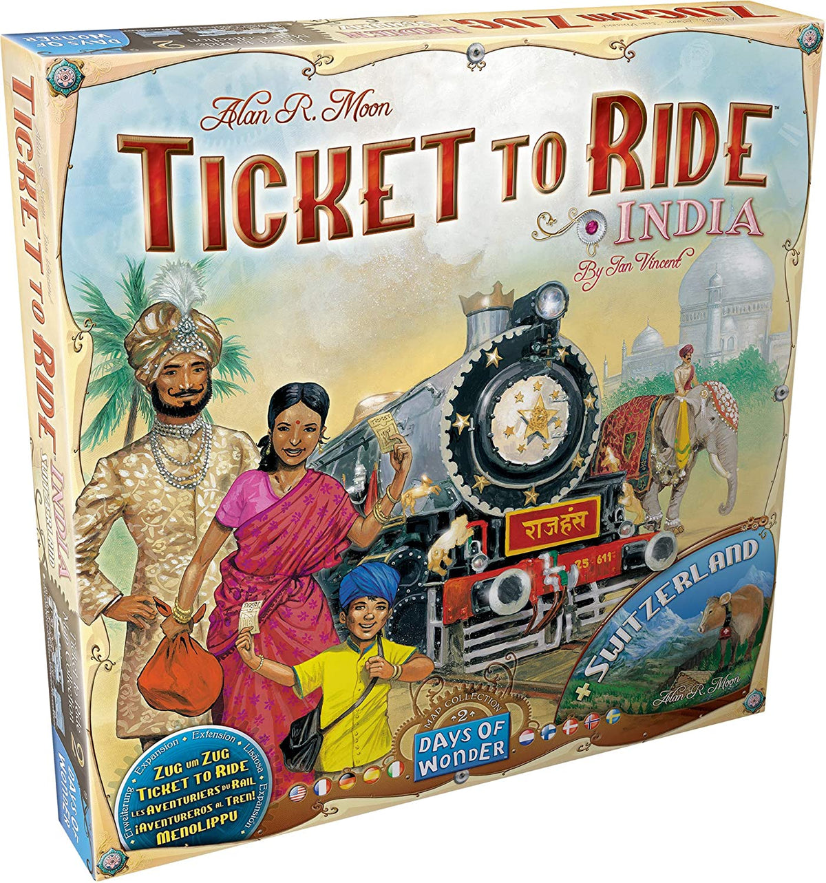 ticket to ride india + switzerland