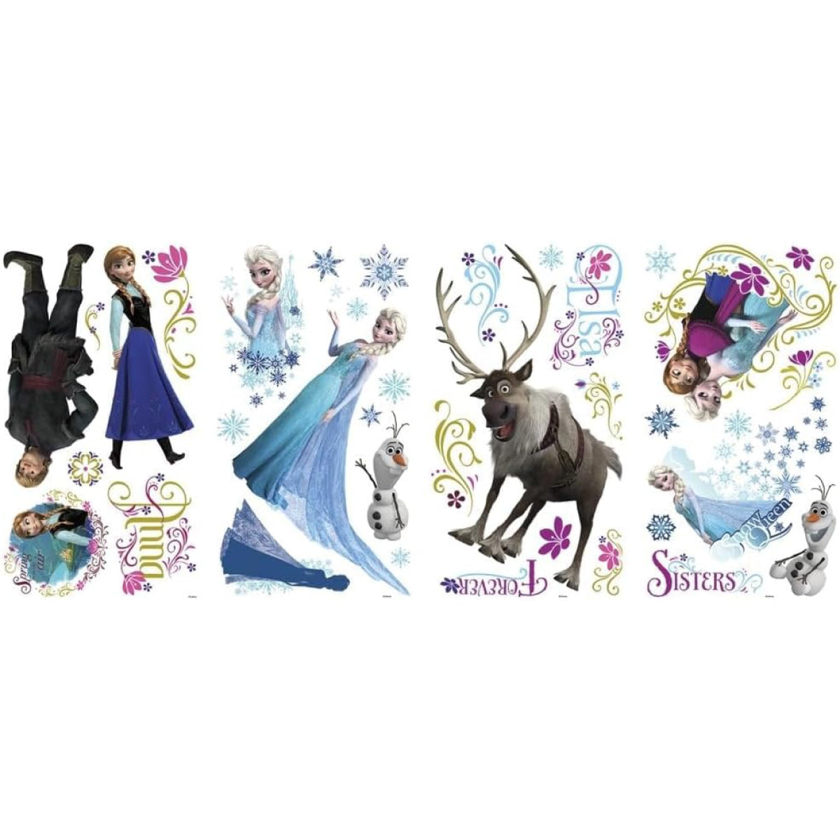 disney frozen adesivo removibile da parete