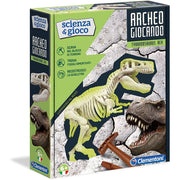scienza e gioco - archeogiocando t-rex luminoso al buio