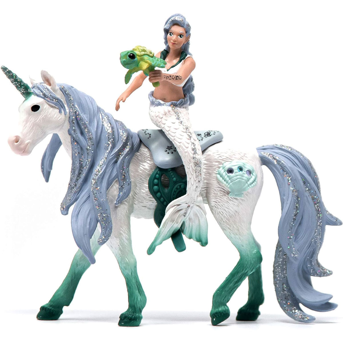sirena con unicorno del mare
