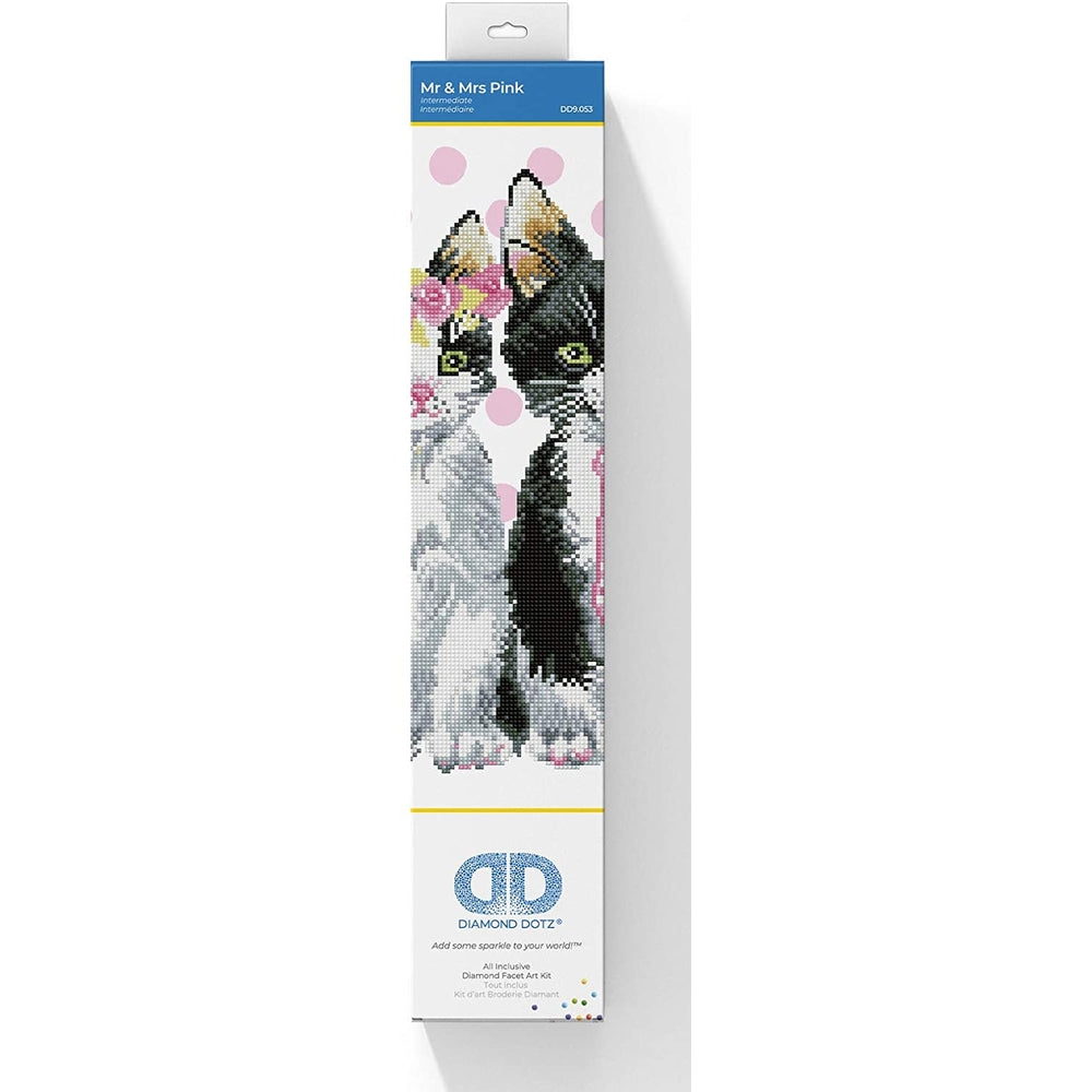 mr and mrs pink - diamond dotz intermediate dd9.053 42x47cm