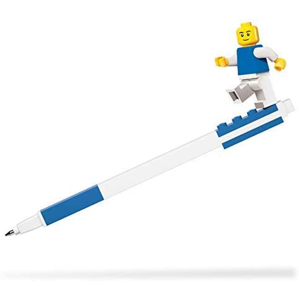 Cancelleria penna gel blu più minifigure