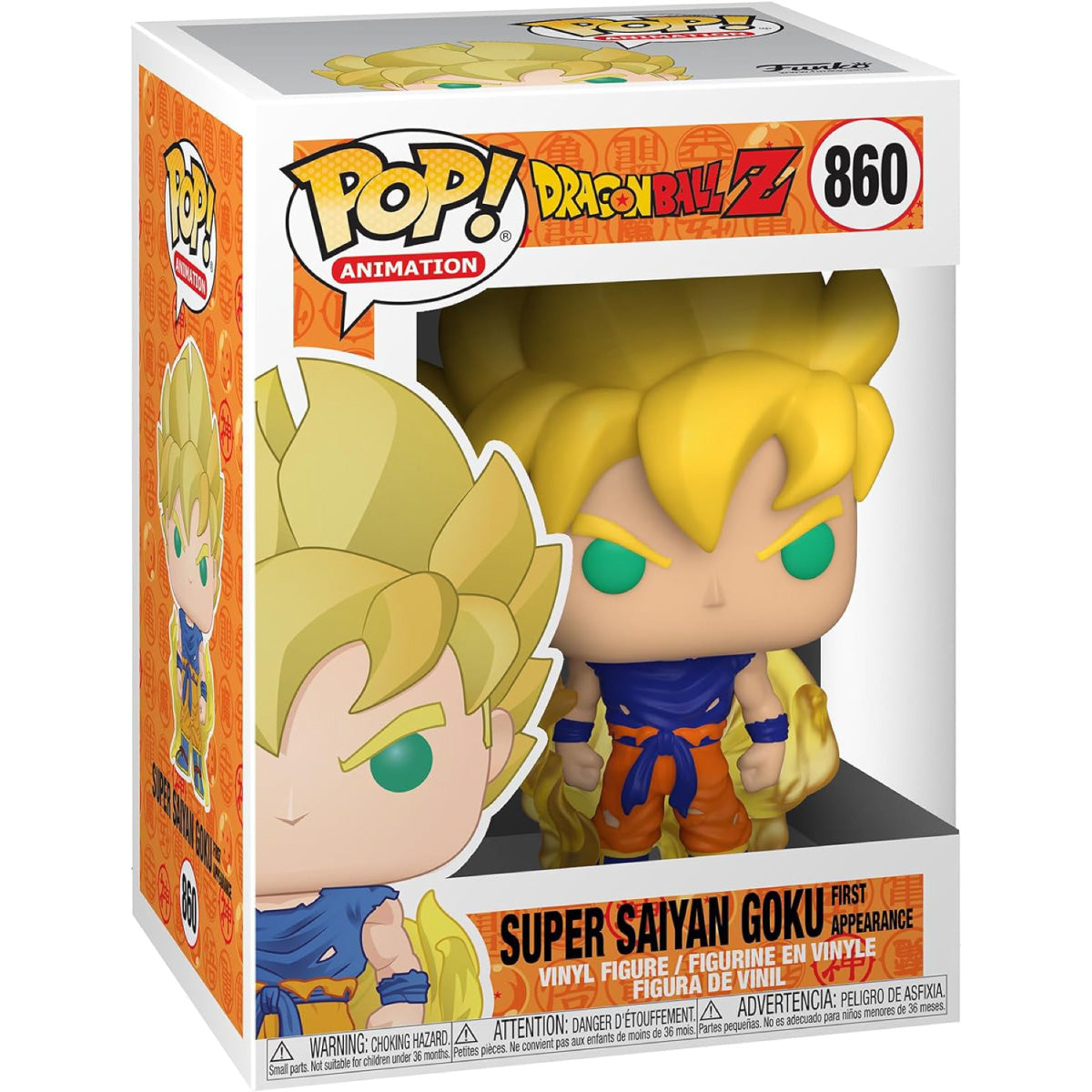 dragon ball z - super saiyan goku first appearence 9cm - funko pop! 860