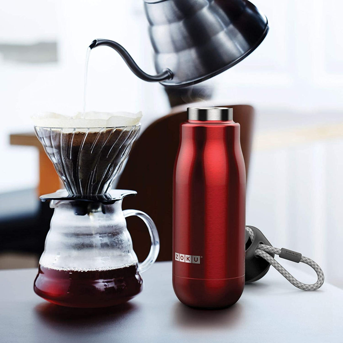 borraccia termica acciaio inox - 350ml rosso