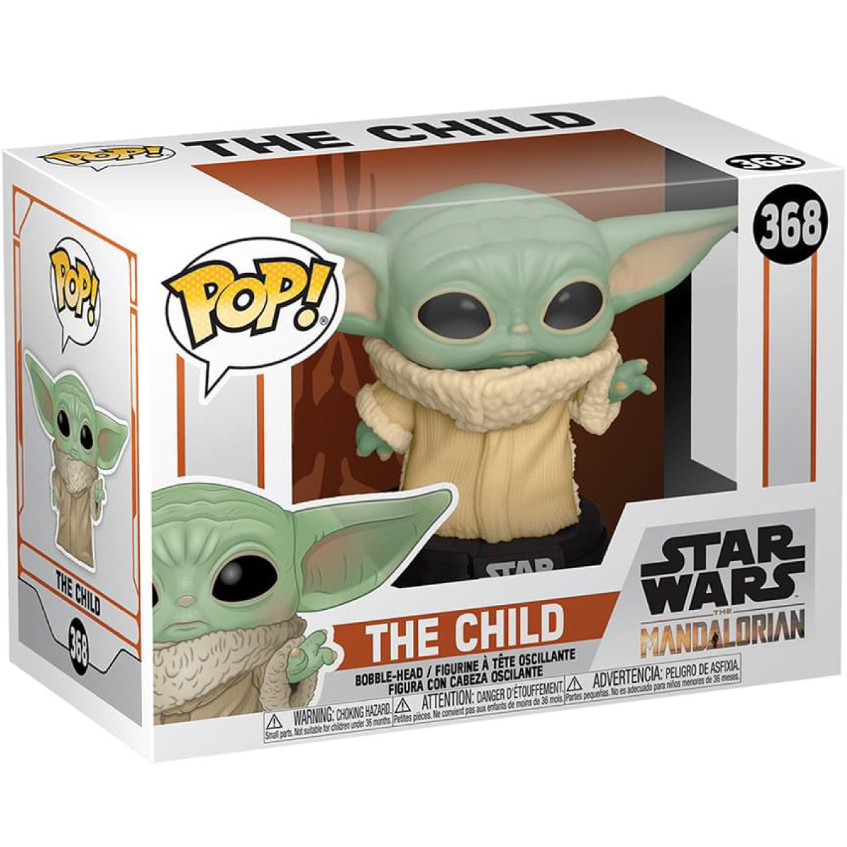star wars: the mandalorian - the child 9cm - funko pop! 368
