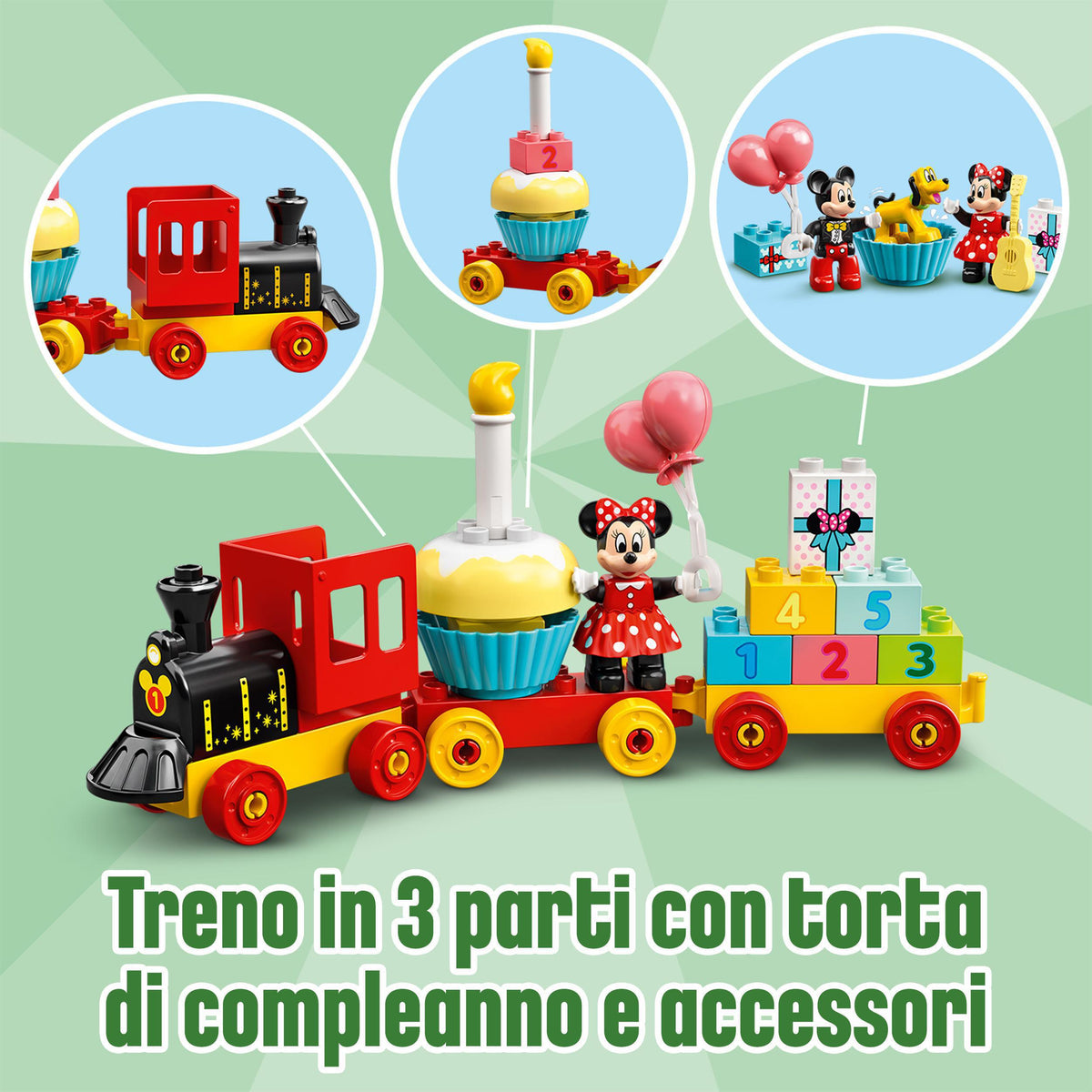 LEGO Duplo 10941 il treno del compleanno di topolino e minnie