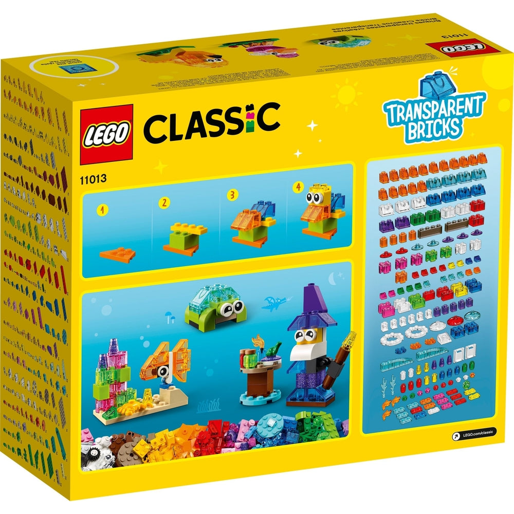 LEGO Classic 11013 mattoncini trasparenti creativi