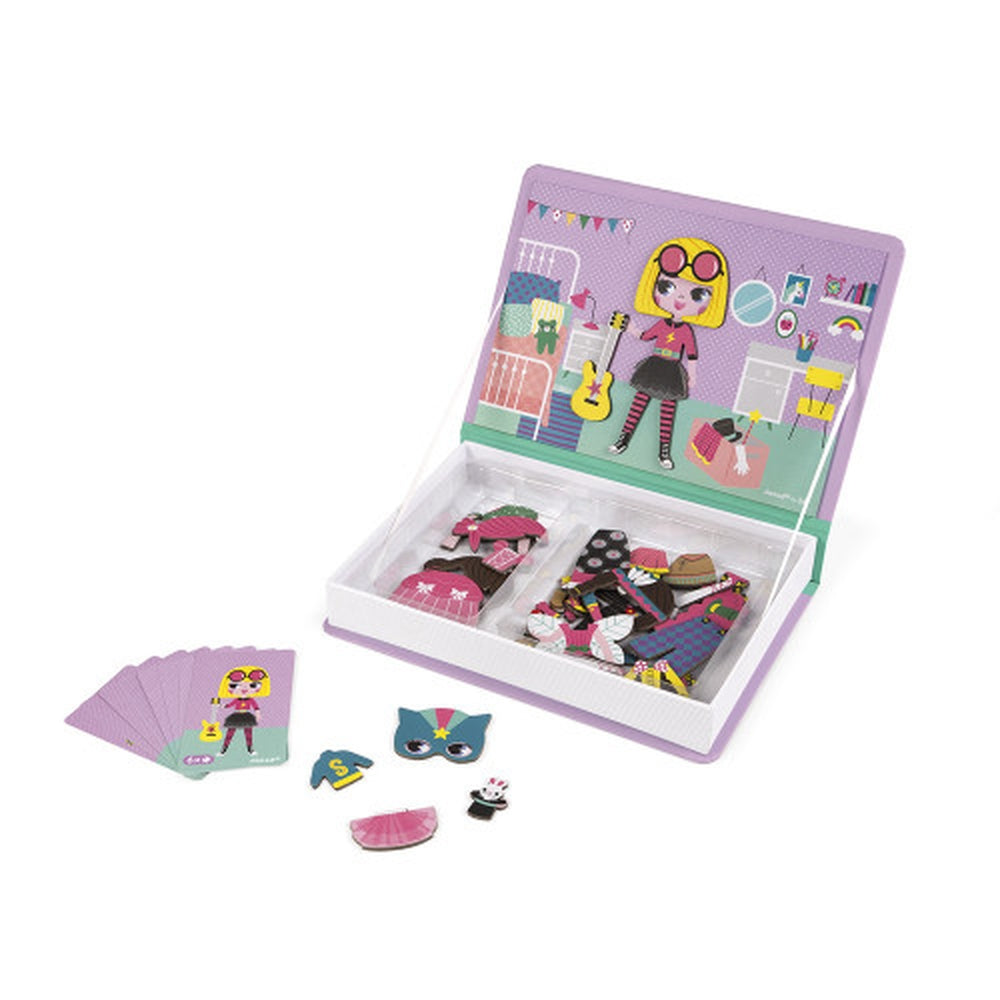 libro magnetico costumi ragazza - 46 magneti