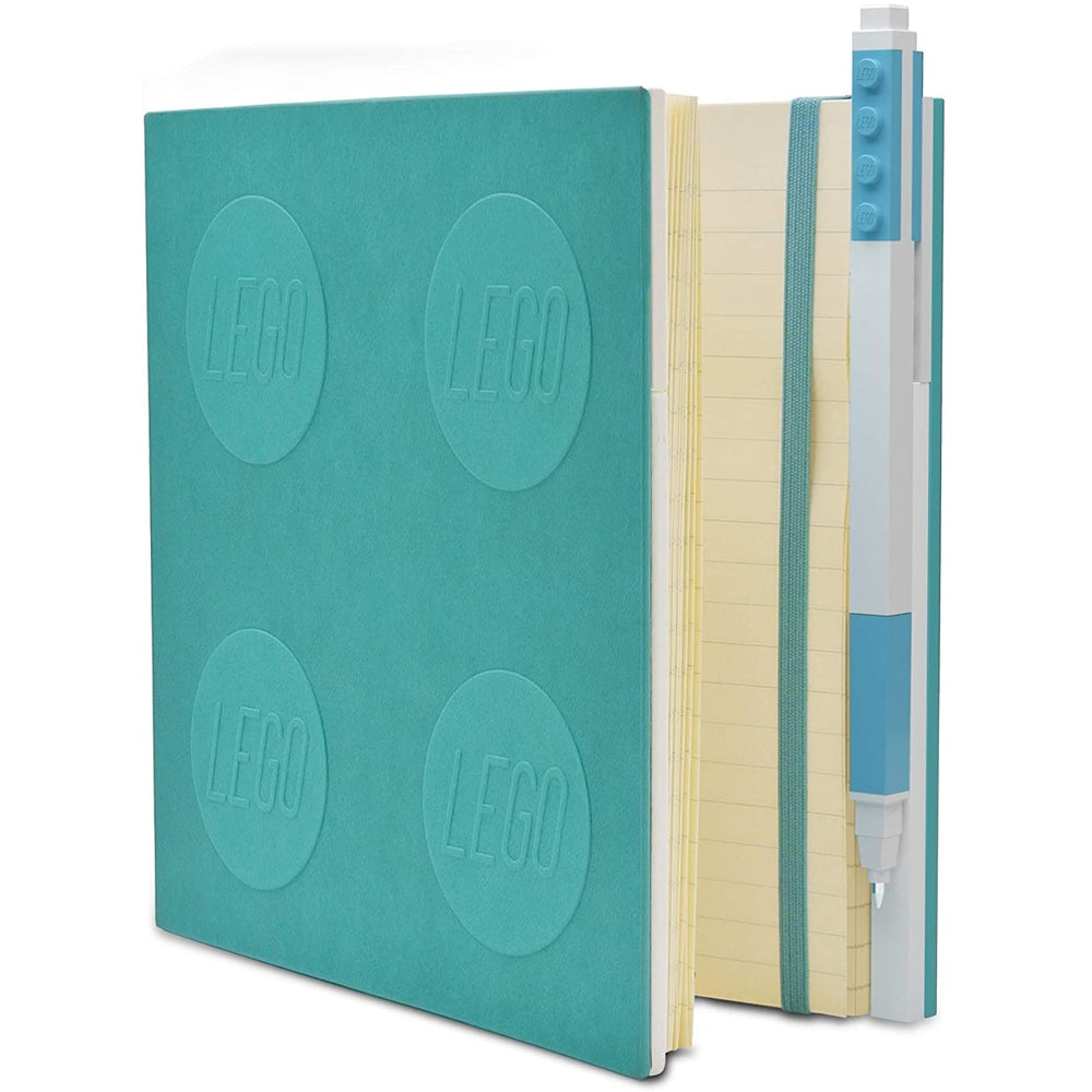 Cancelleria notebook quaderno con 1 penna colore azzurro