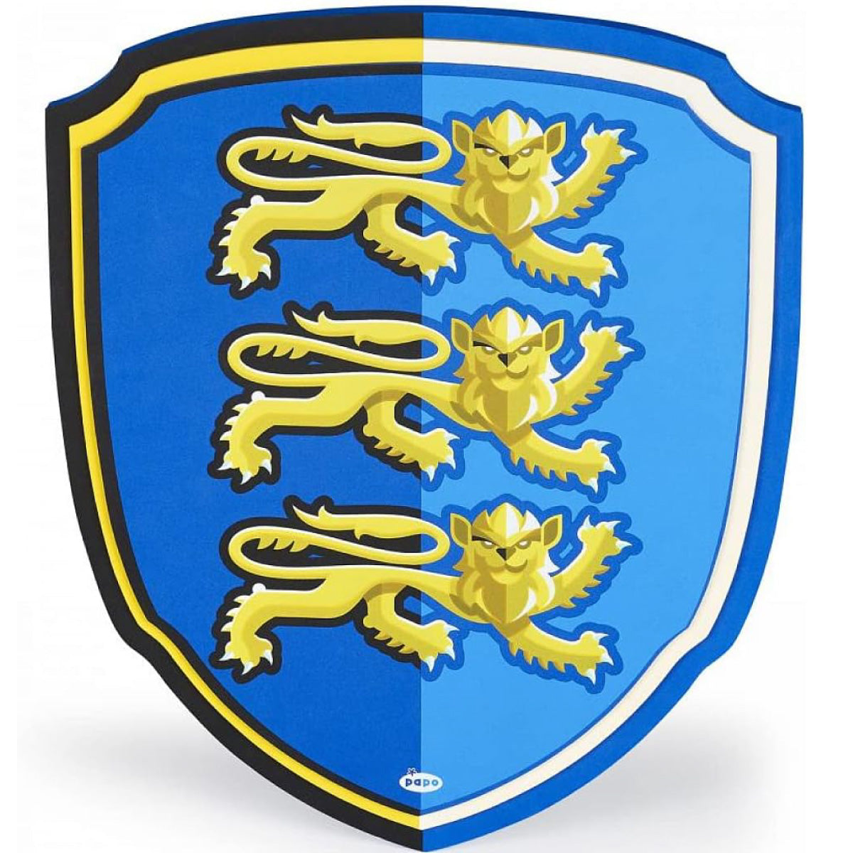 scudo cavaliere leone