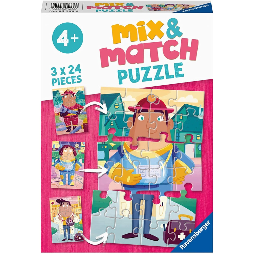 i miei eroi preferiti - puzzle mix&match 3x24 pezzi