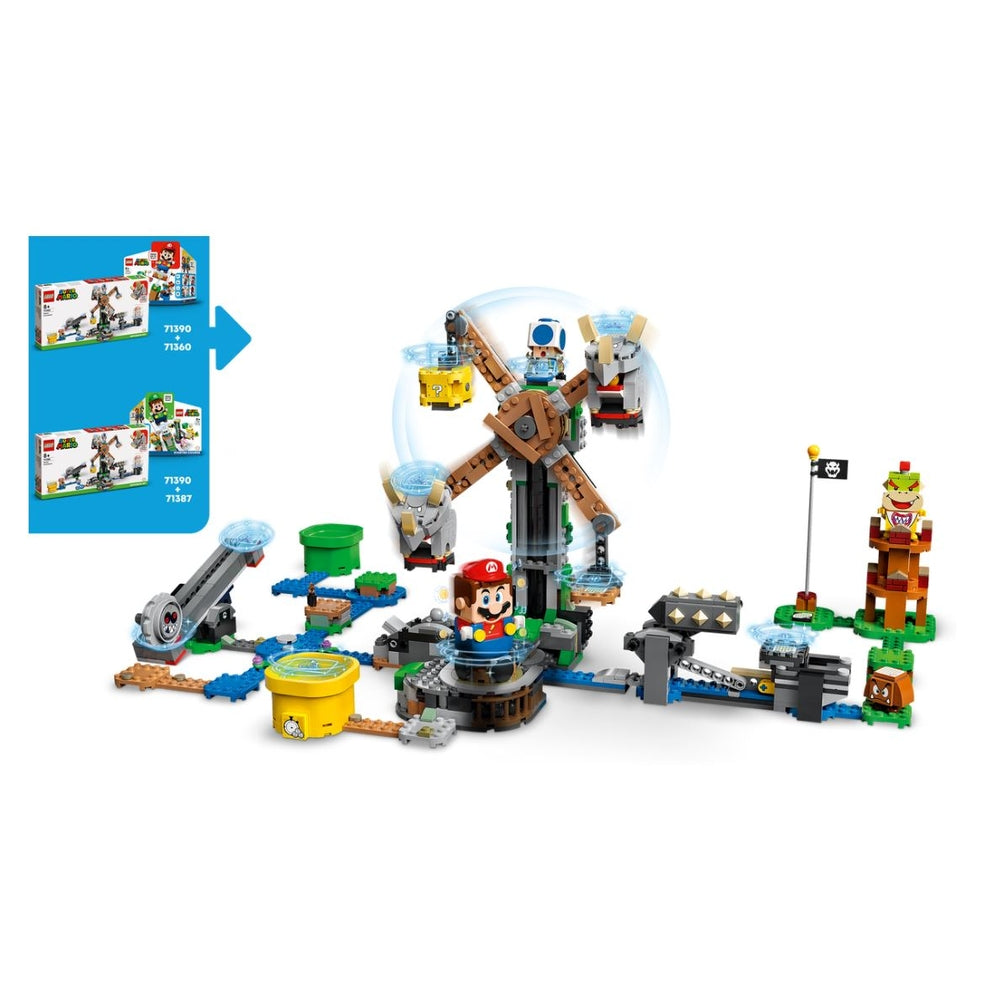 LEGO Super Mario 71390 l'abbattimento dei reznor super mario pack di espansione