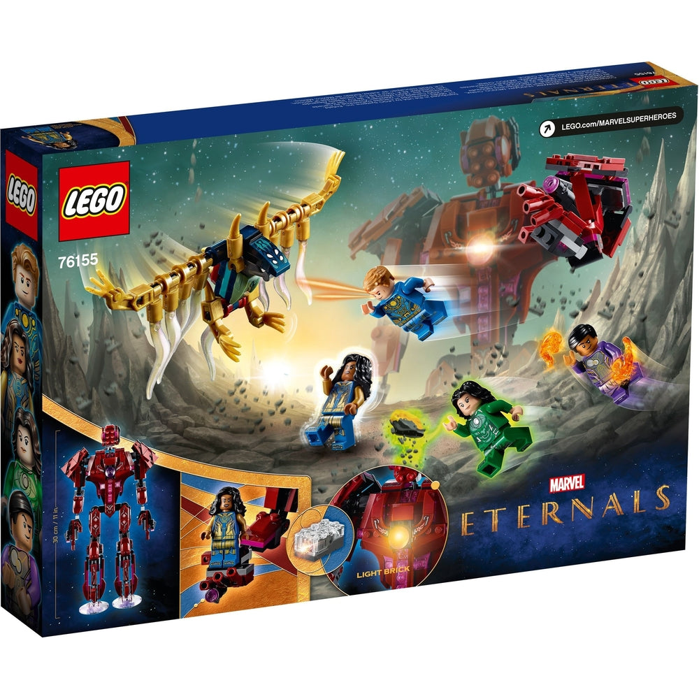 LEGO Super Heroes 76155 gli eternals all'ombra di arishem