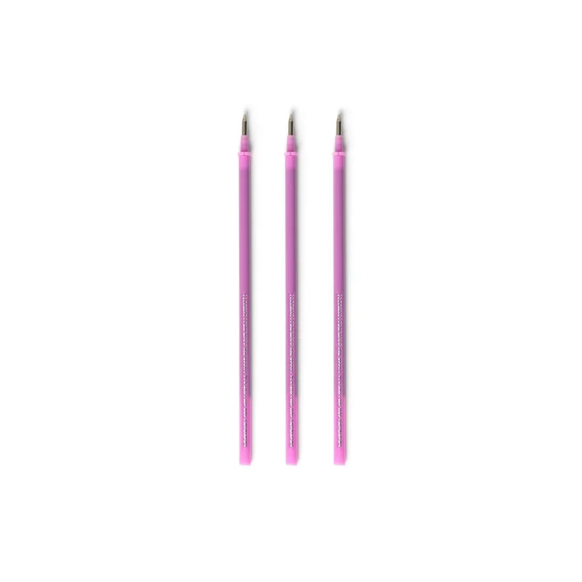set di 3 ricariche per penne gel cancellabili - colore viola
