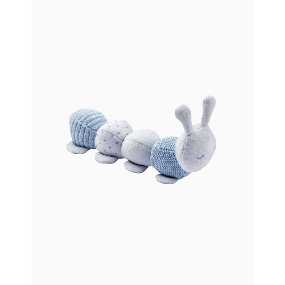 activity caterpillar - bruco multiattività in peluche - blu