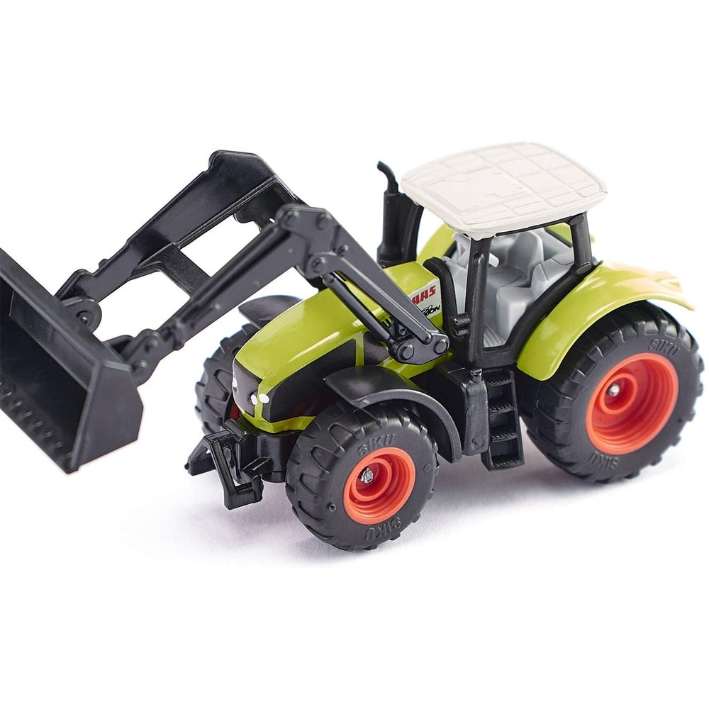 trattore claas axion con benna - modellino die-cast