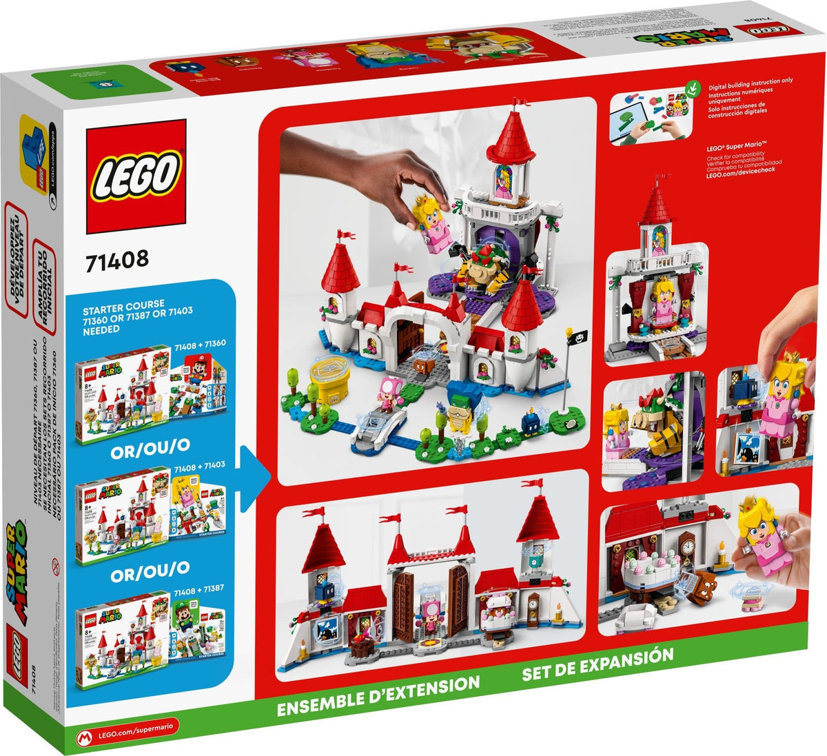 LEGO Super Mario 71408 pack espansione castello di peach