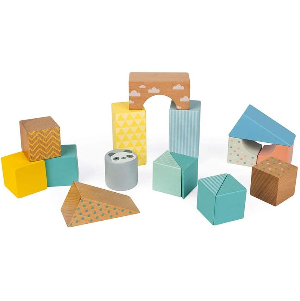 pure - carrello da trainare con cubi in legno
