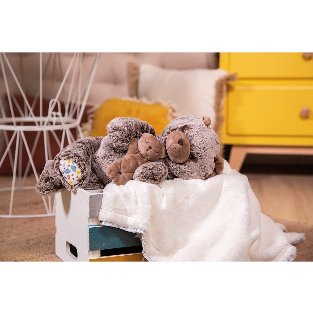 peluche papà orso oscar e il suo piccolo, 35 cm