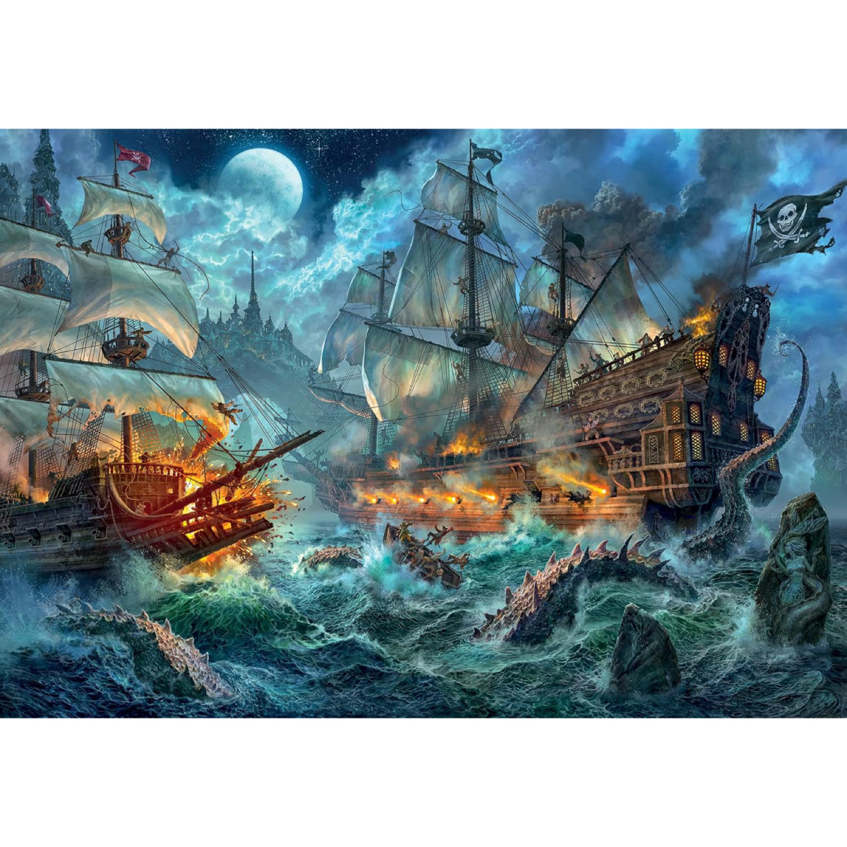 pirates battle - puzzle 6000 pezzi