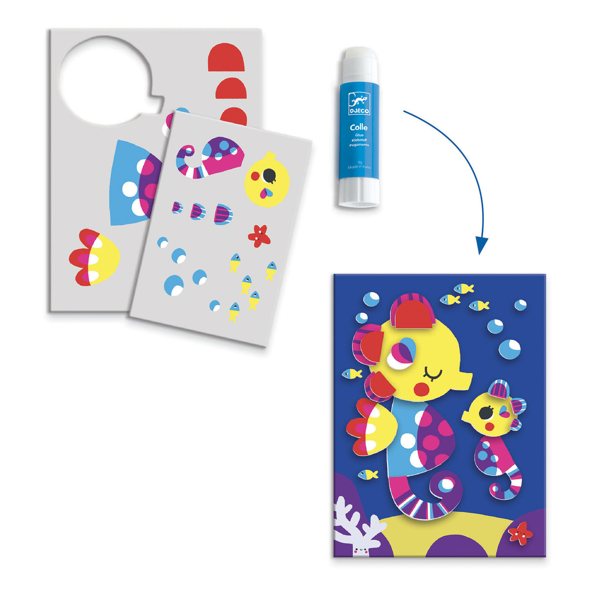 gli amici del mare - kit creativo con 6 attività