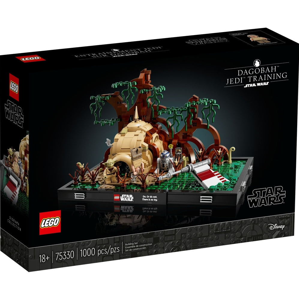 LEGO Star Wars 75330 diorama addestramento jedi su dagobah