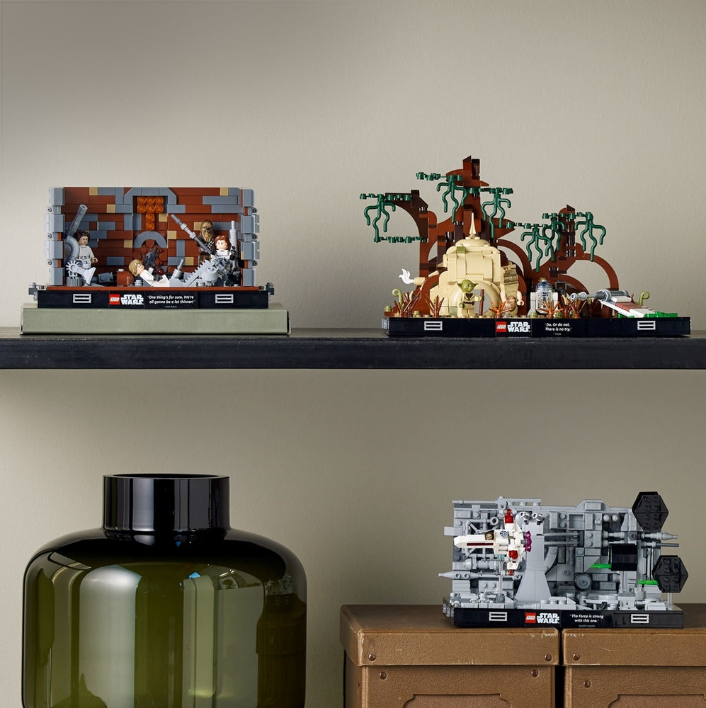 LEGO Star Wars 75330 diorama addestramento jedi su dagobah
