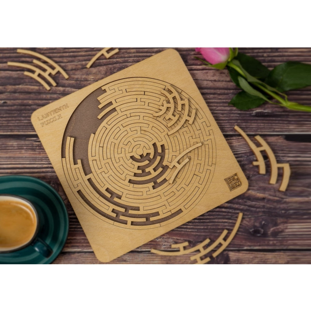labyrinth puzzle - rompicapo manuale in legno