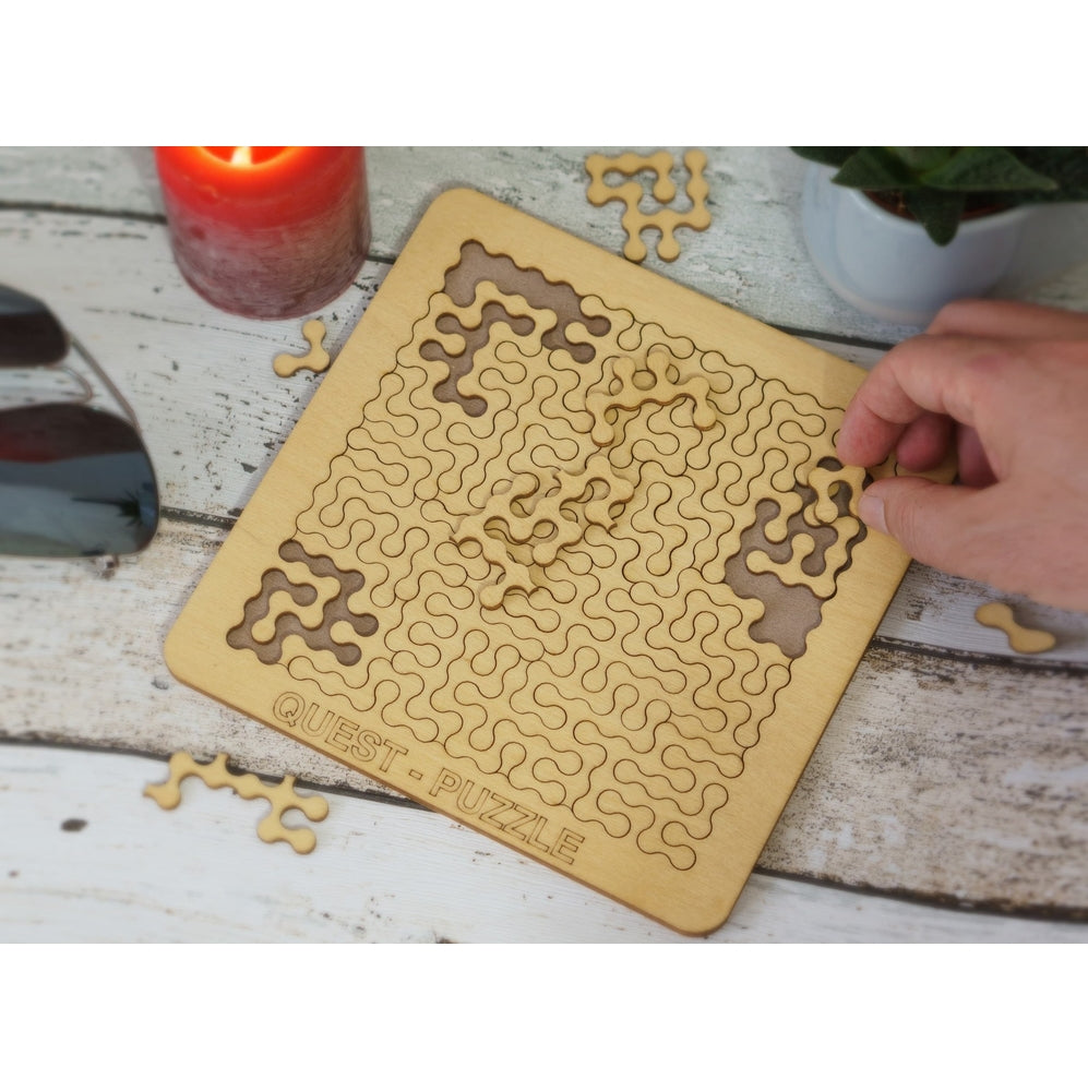 quest puzzle - rompicapo manuale in legno