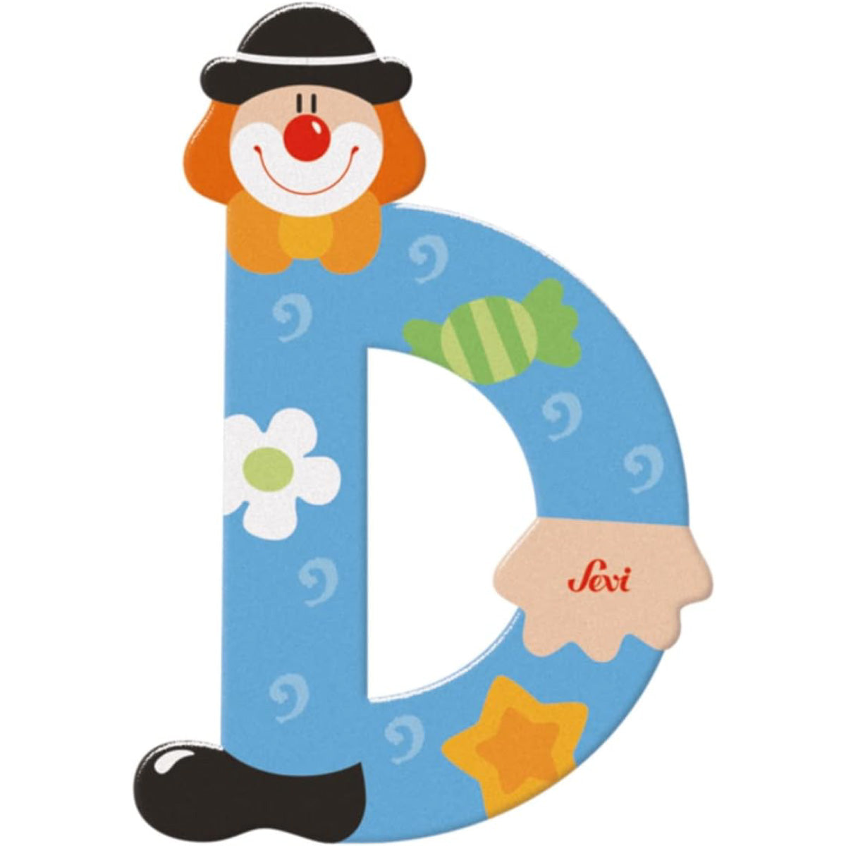 lettera d - clown