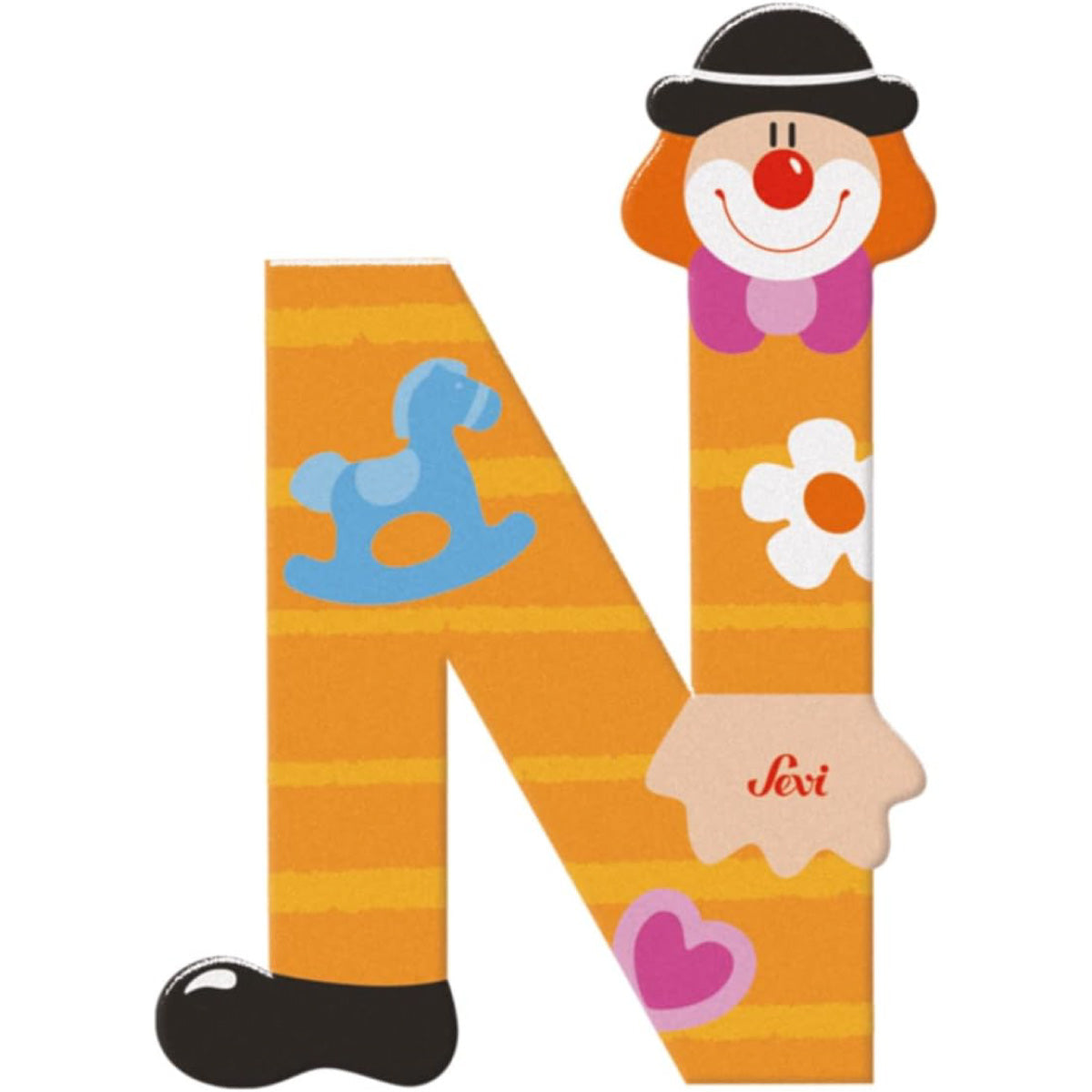 lettera n - clown