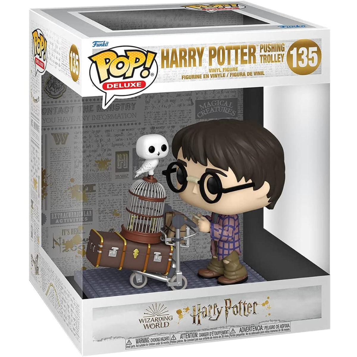 harry potter: anniversary - harry potter pushing trolley 9cm - funko pop! 135