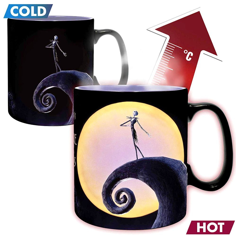 nightmare before christmas - tazza heat change 460ml - jack & moon