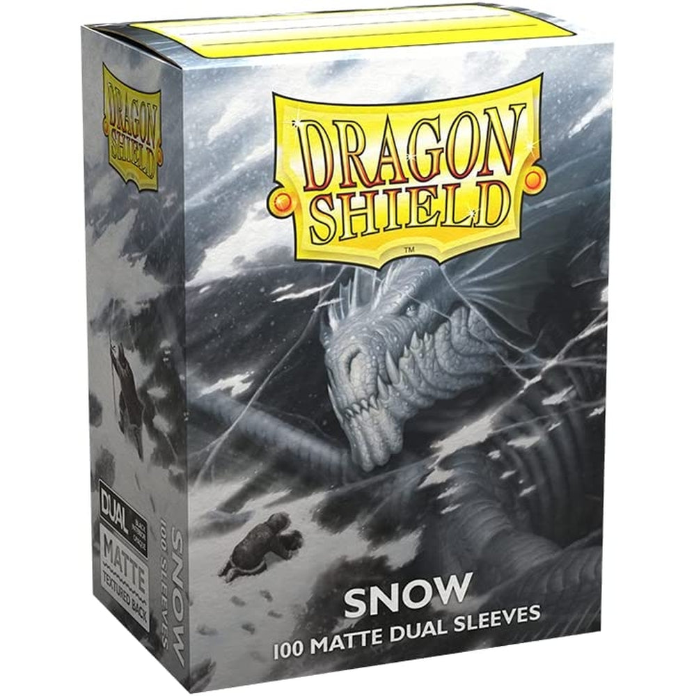 dragon shield standard sleeves - dual matte snow "nirin" (100 bustine protettive)