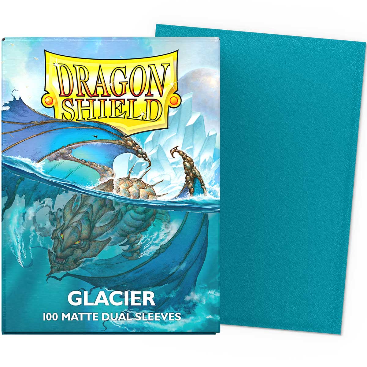 dragon shield standard sleeves - glacier miniom dual matte (100 bustine protettive)