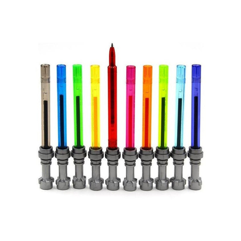 Cancelleria penna gel spada laser star wars 10 pezzi multicolori