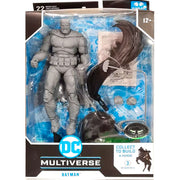 dc multiverse - batman (the dark knight returns) - black & white edition - action figure 18cm