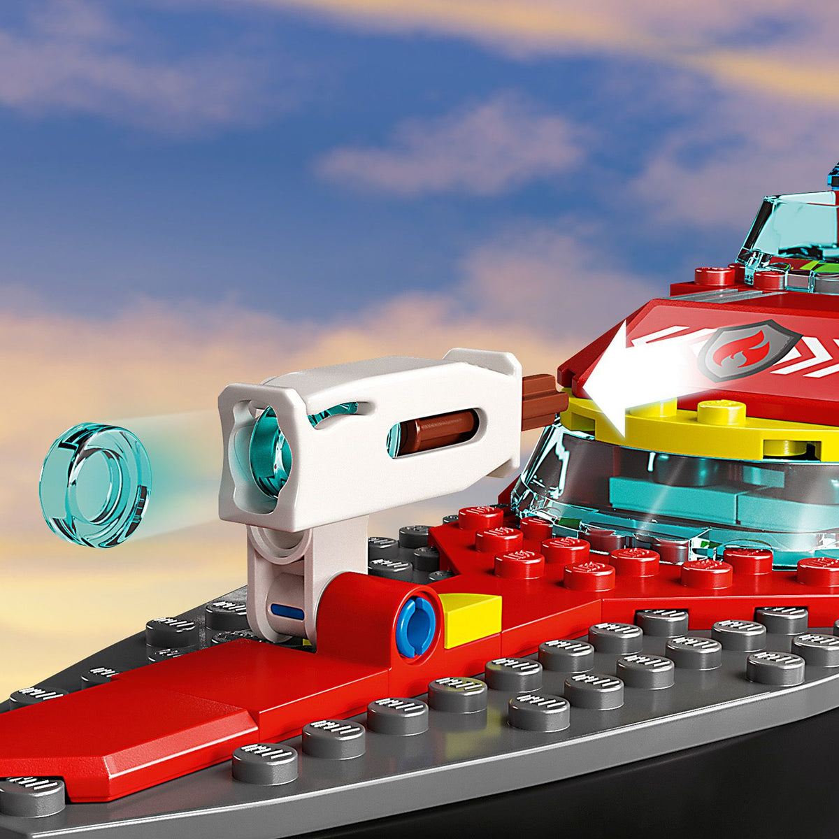 LEGO City 60373 Barca di soccorso antincendio