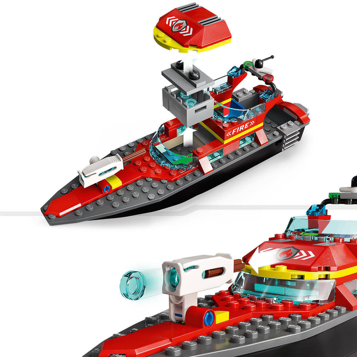 LEGO City 60373 Barca di soccorso antincendio