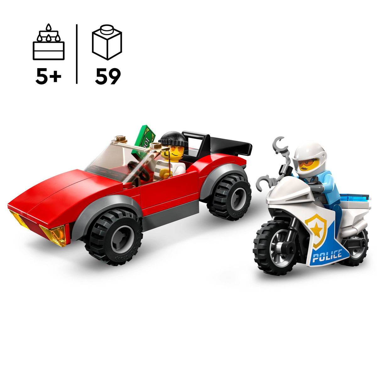 LEGO City 60392 inseguimento sulla moto della polizia