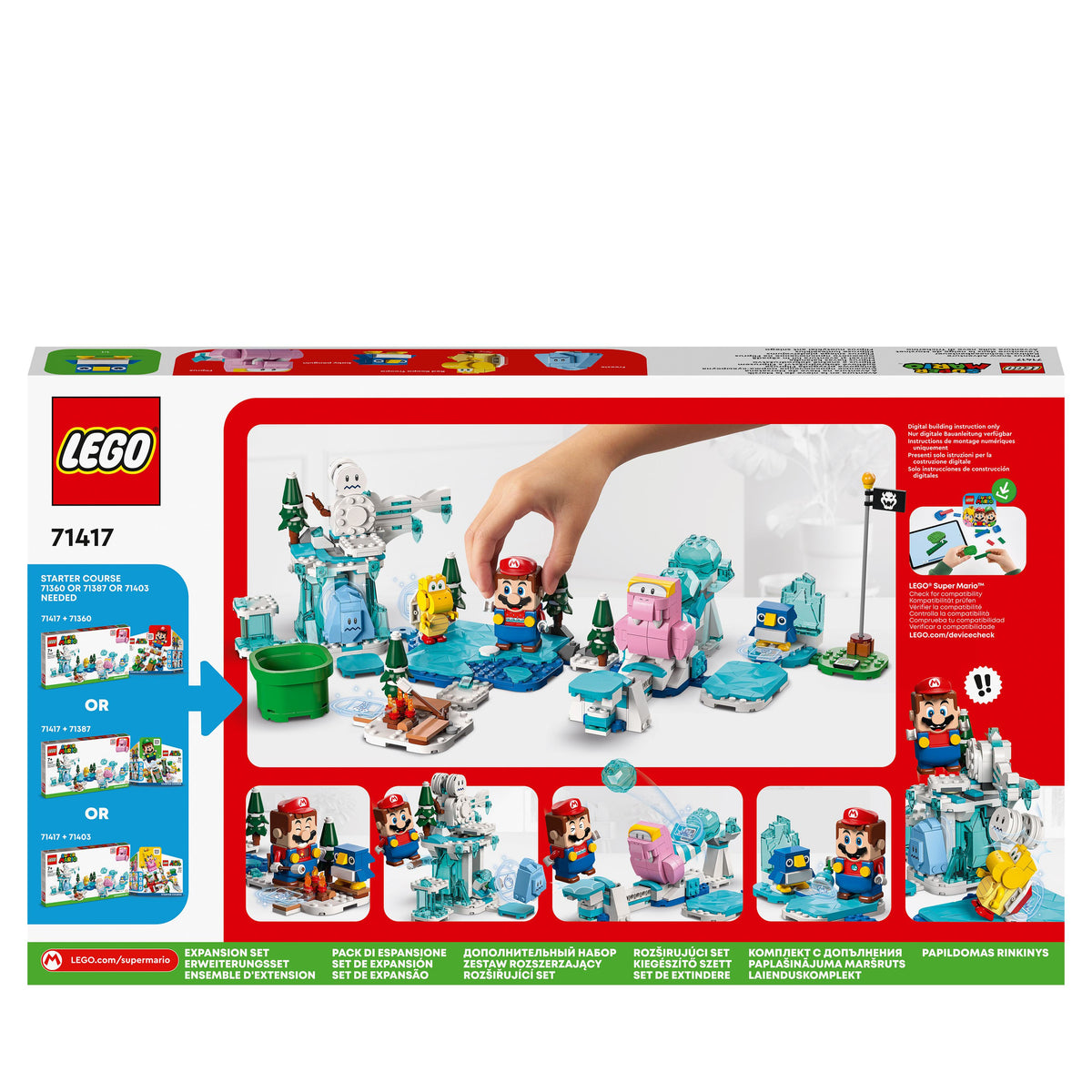 LEGO Super Mario 71417 pack di espansione avventura sulla neve di tricherino