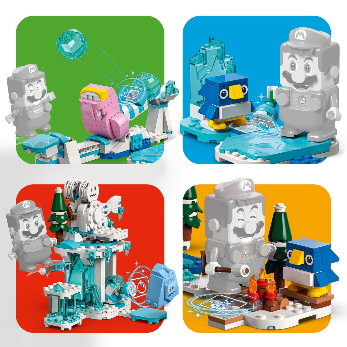 LEGO Super Mario 71417 pack di espansione avventura sulla neve di tricherino