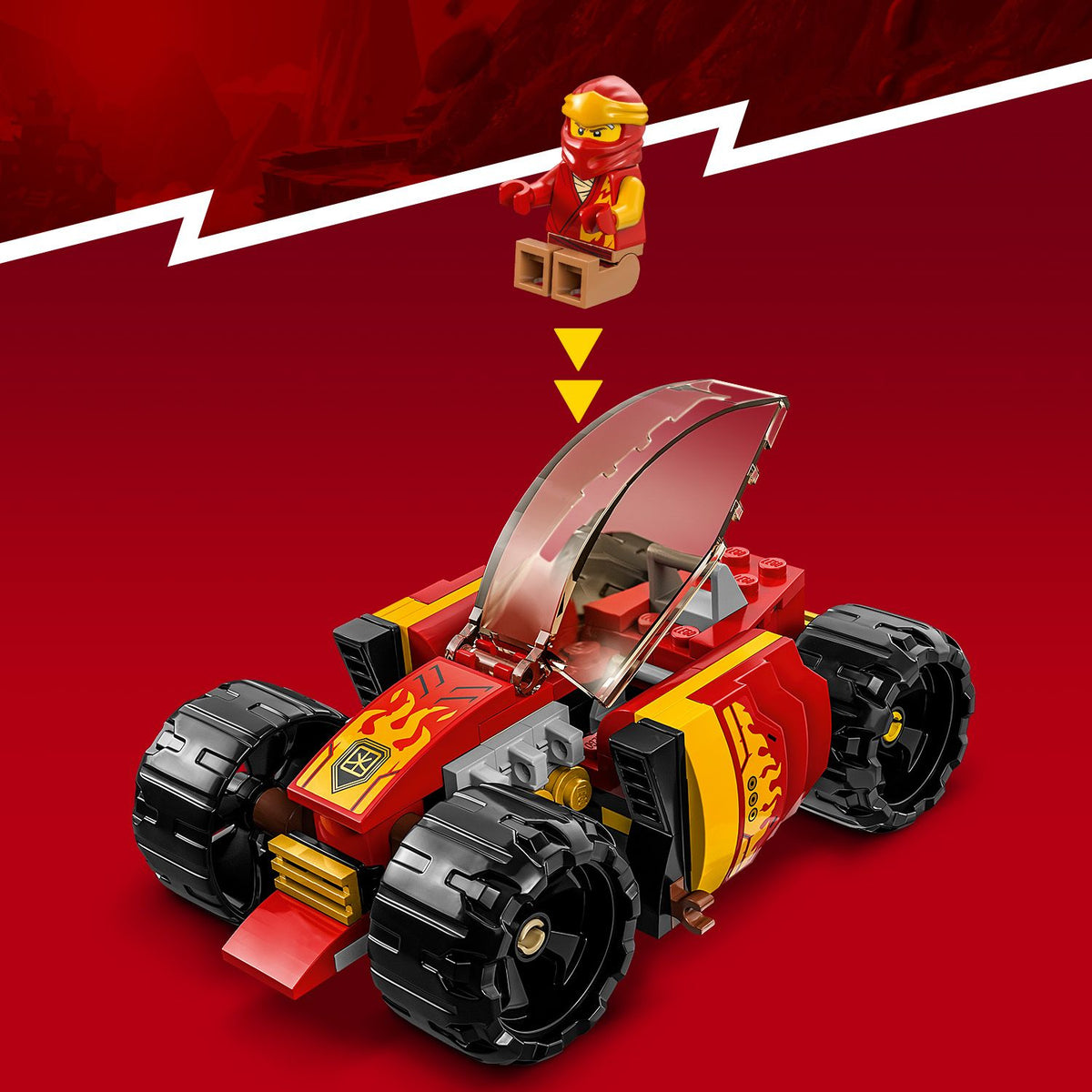 LEGO Ninjago 71780 Auto da corsa Ninja di Kai EVOLUTION