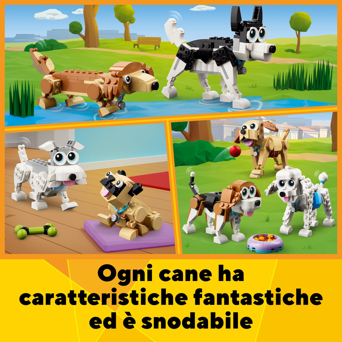 LEGO Creator 31137 adorabili cagnolini