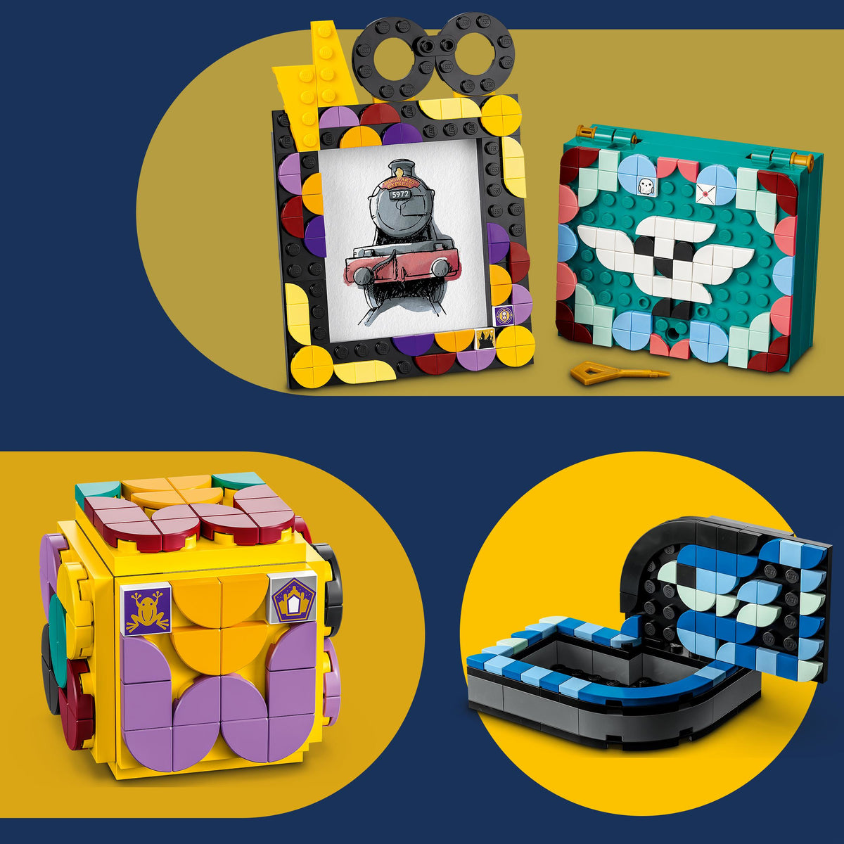LEGO Dots 41811 kit da scrivania hogwarts
