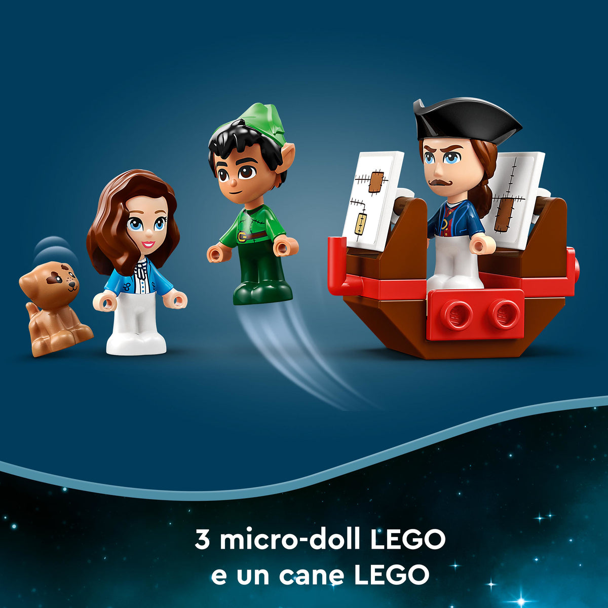 LEGO Disney Classic 43220 le avventure nel libro delle fiabe di peter pan e wendy