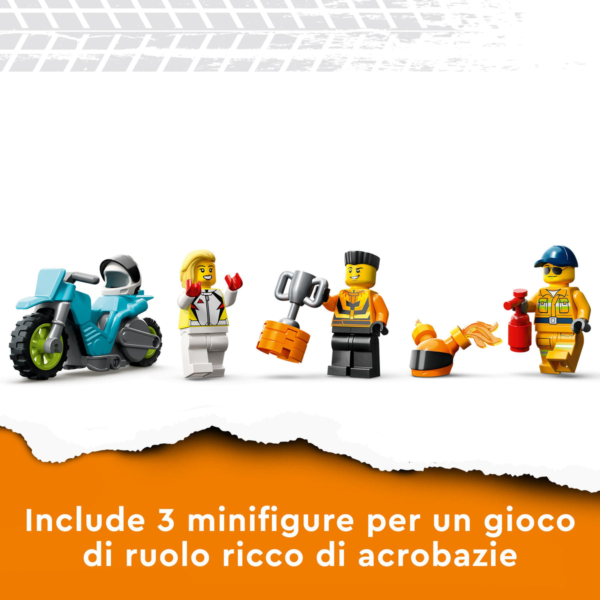 LEGO City 60357 stunt truck: sfida dell’anello di fuoco