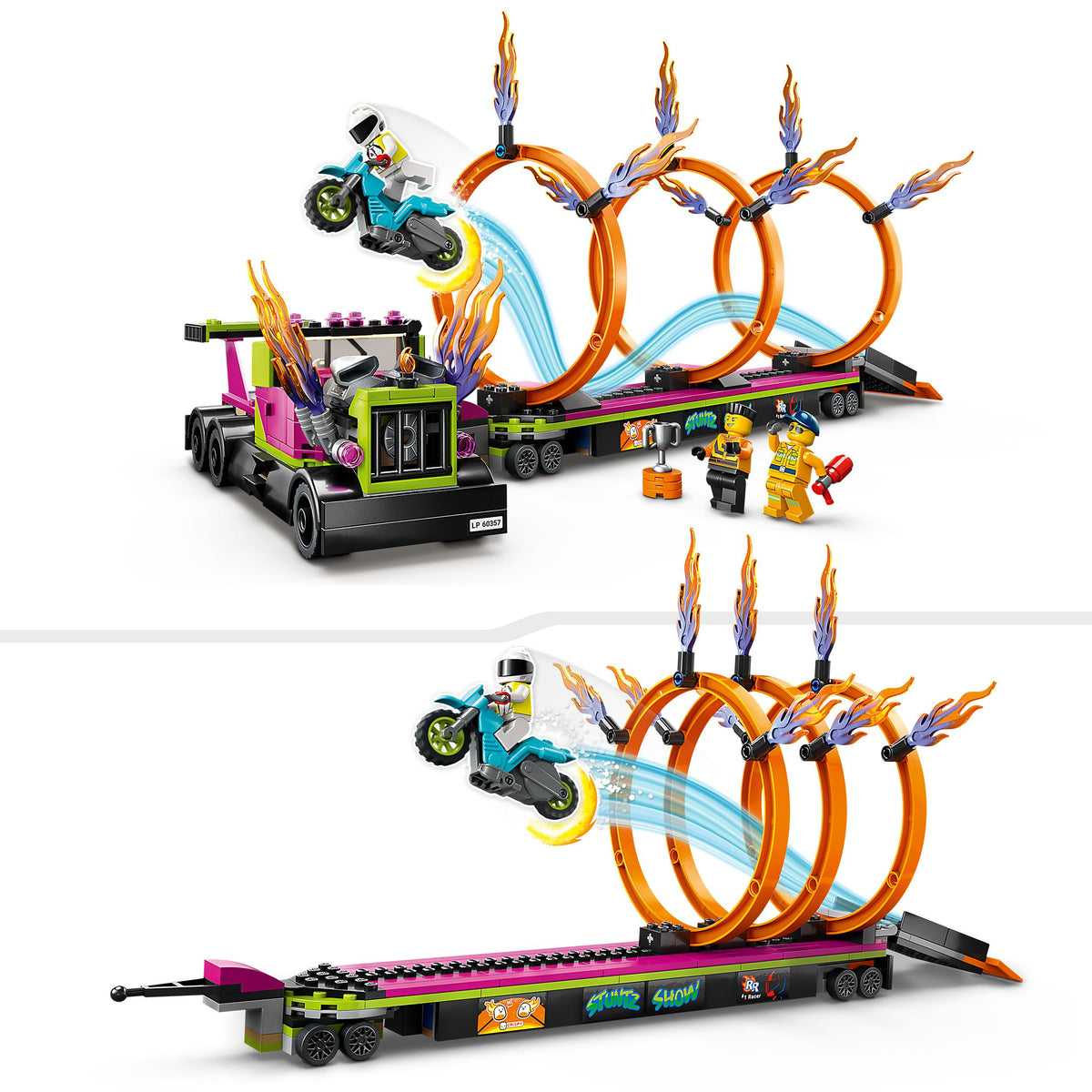 LEGO City 60357 stunt truck: sfida dell’anello di fuoco