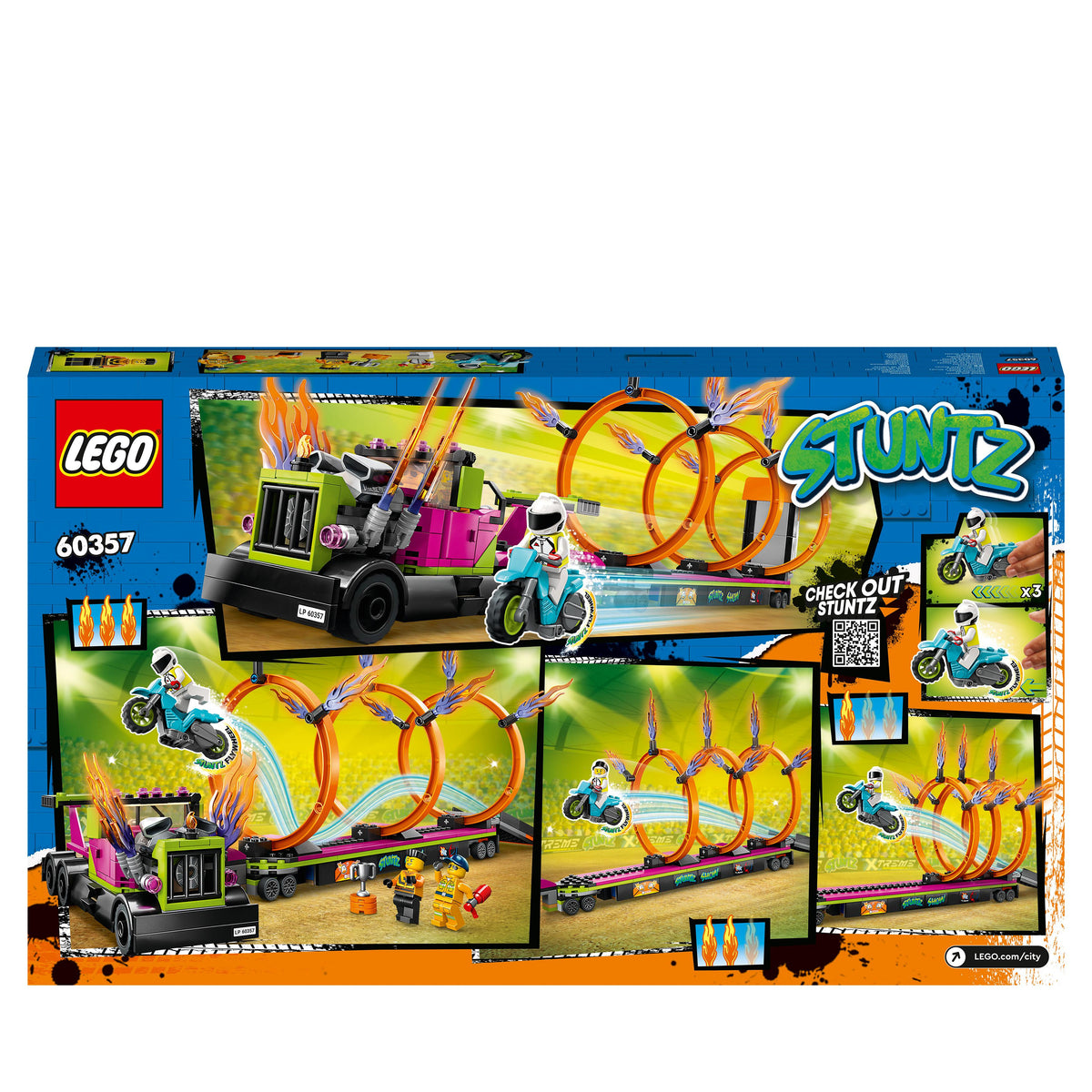LEGO City 60357 stunt truck: sfida dell’anello di fuoco