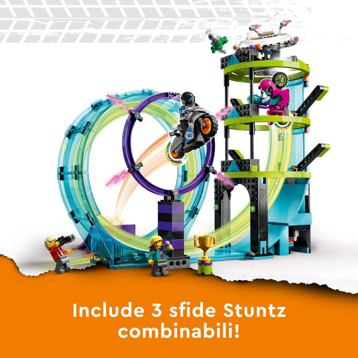LEGO City 60361 stunt riders: sfida impossibile